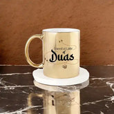 Latte Of Duas Personalized Metallic Gold Mug (350 ml)